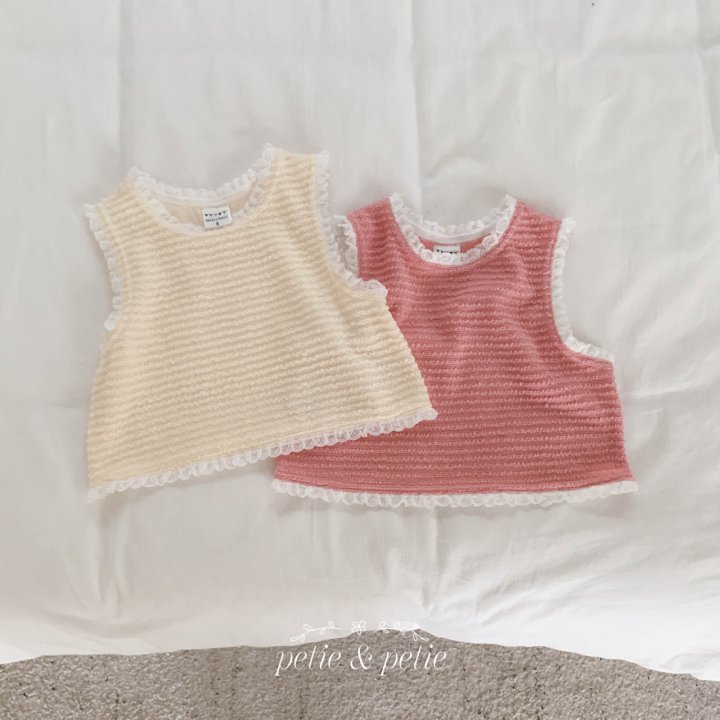 Petit & Petit - Korean Children Fashion - #magicofchildhood - Sally Lace Vest - 10
