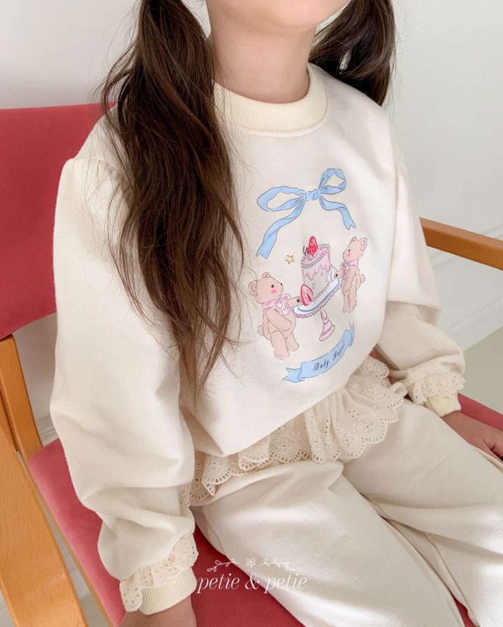 Petit & Petit - Korean Children Fashion - #minifashionista - Ribbon Bear Sweatshirt - 5