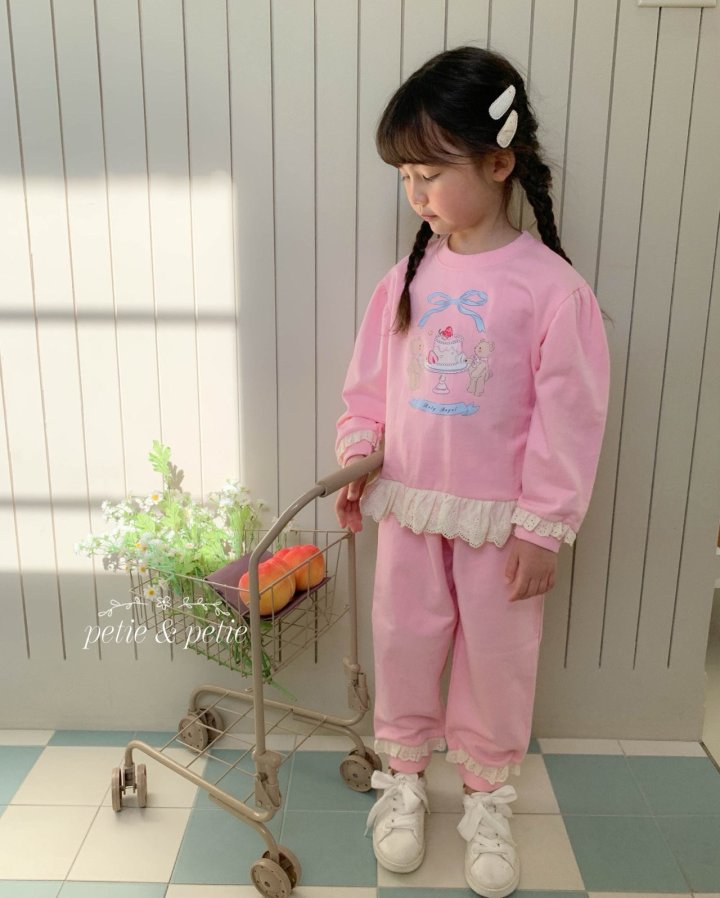 Petit & Petit - Korean Children Fashion - #prettylittlegirls - Ribbon Bear Sweatshirt - 6