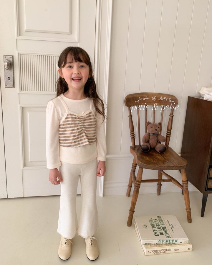 Petit & Petit - Korean Children Fashion - #prettylittlegirls - Stripe Bustier Tee