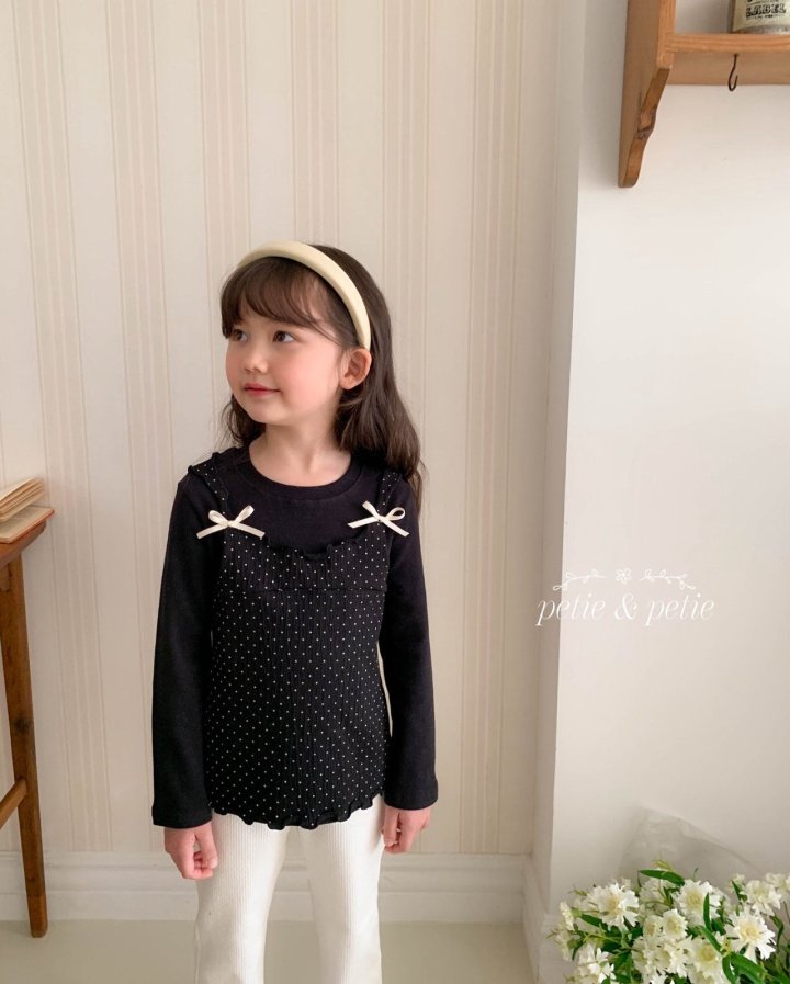 Petit & Petit - Korean Children Fashion - #prettylittlegirls - Dot Layered Tee - 10
