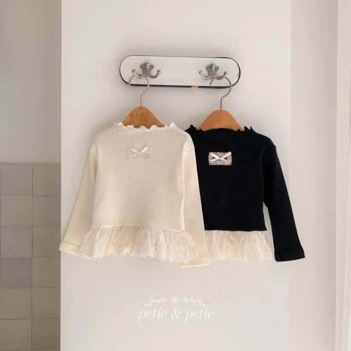 Petit & Petit - Korean Children Fashion - #prettylittlegirls - Eyelet Lace Tee
