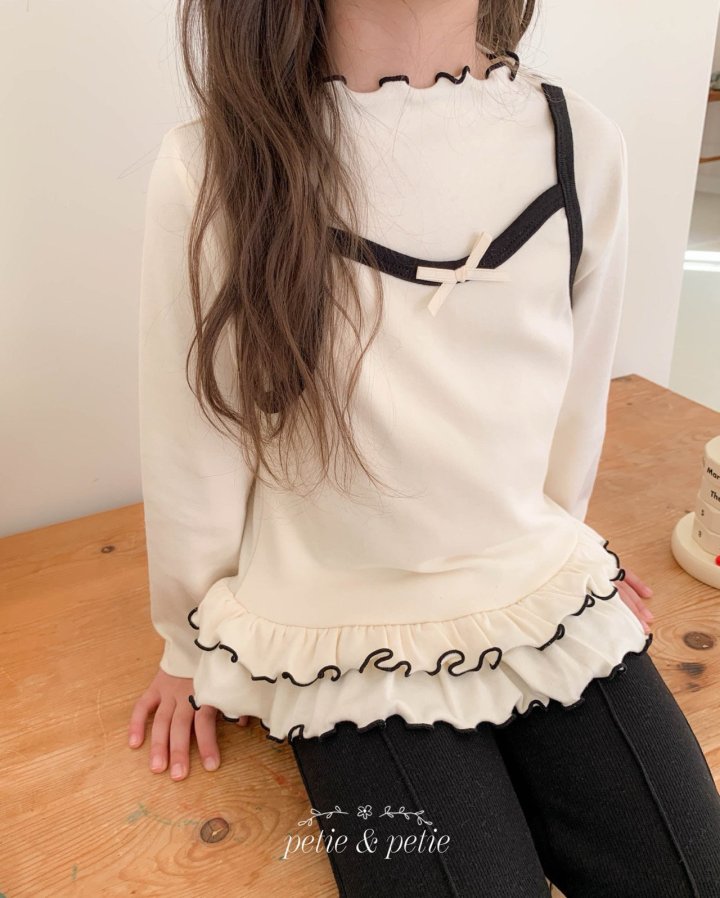 Petit & Petit - Korean Children Fashion - #stylishchildhood - Jenny Frill Tee - 3