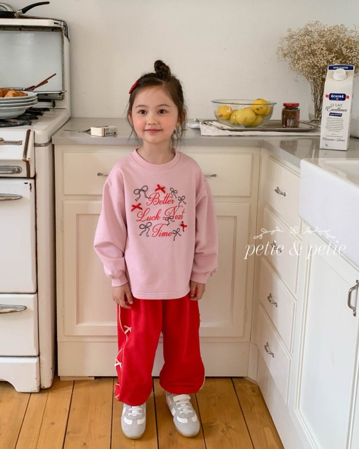 Petit & Petit - Korean Children Fashion - #stylishchildhood - Line Ribbon Jogger Pants - 10