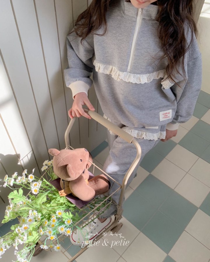 Petit & Petit - Korean Children Fashion - #todddlerfashion - Vera Zip-Up Sweatshirt - 5