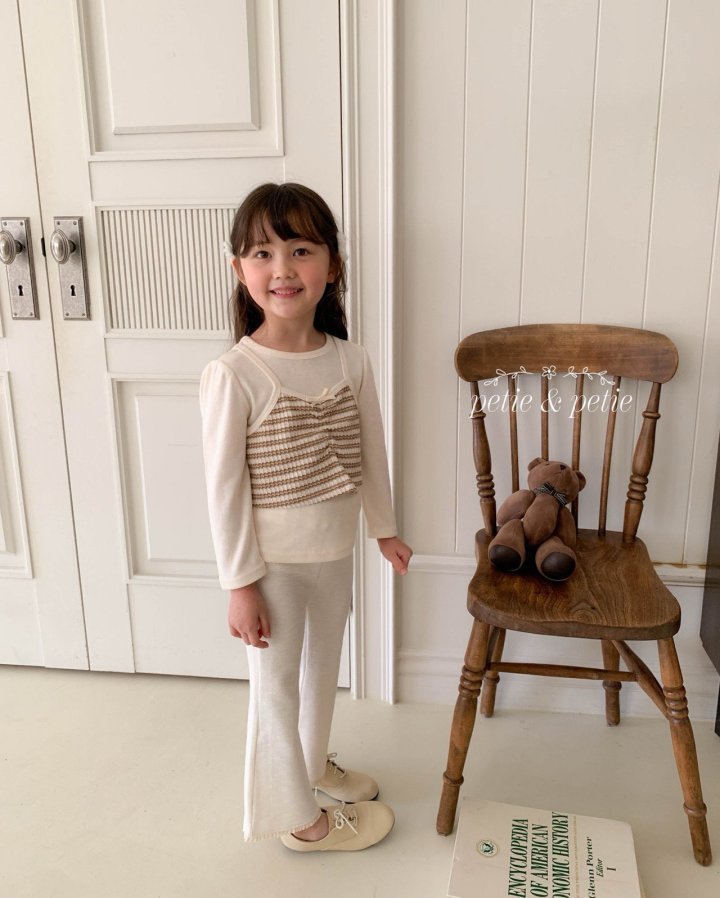 Petit & Petit - Korean Children Fashion - #todddlerfashion - Stripe Bustier Tee - 2