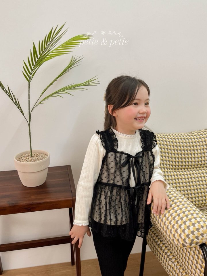 Petit & Petit - Korean Children Fashion - #todddlerfashion - Ivy Lace Tee - 7