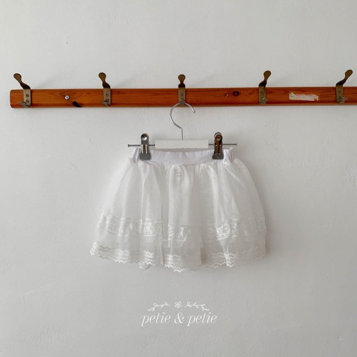 Petit & Petit - Korean Children Fashion - #toddlerclothing - Lace Cancan Skirt - 7