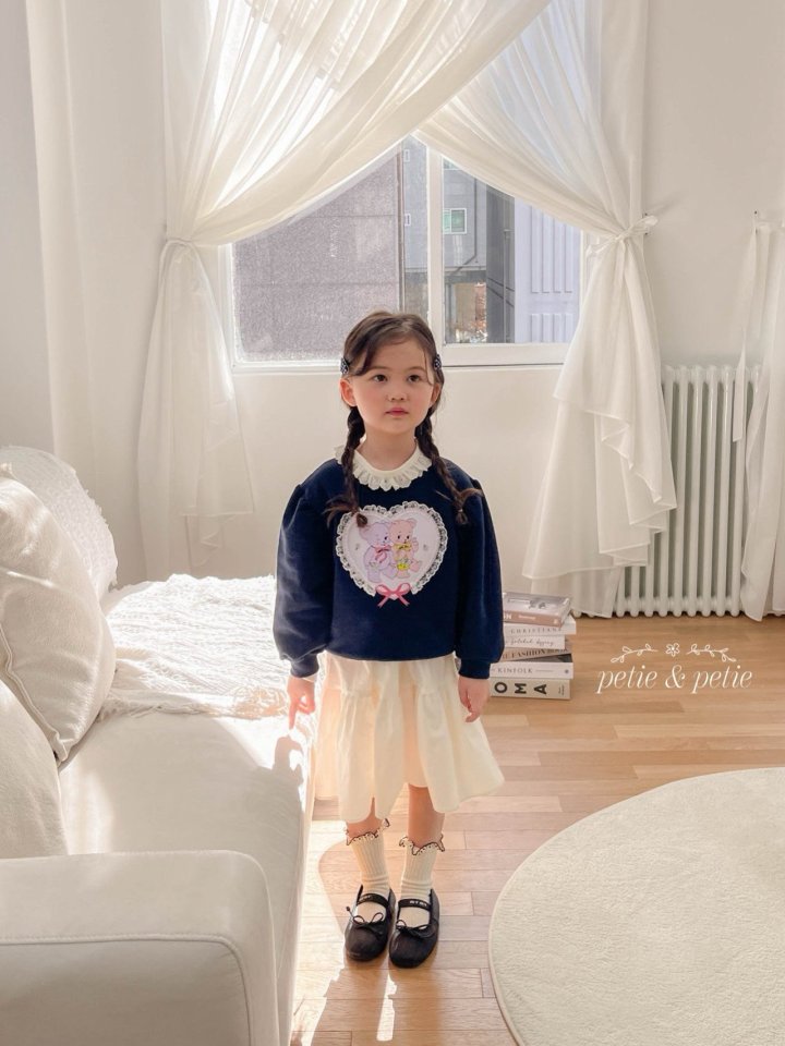 Petit & Petit - Korean Children Fashion - #toddlerclothing - Heart Bear Sweatshirt - 3