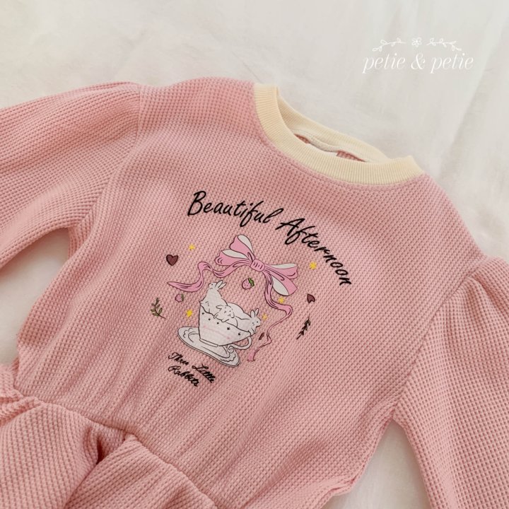 Petit & Petit - Korean Children Fashion - #toddlerclothing - Sweet Rabbit Tee - 12
