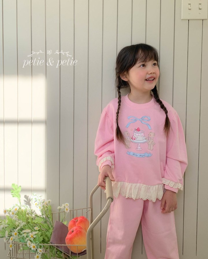 Petit & Petit - Korean Children Fashion - #toddlerclothing - Ribbon Bear Sweatshirt - 8