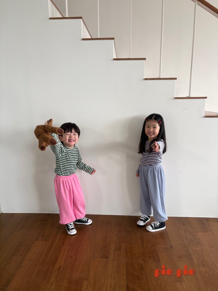 Pie - Korean Baby Fashion - #babyboutique - Celery Stripe Tee - 8