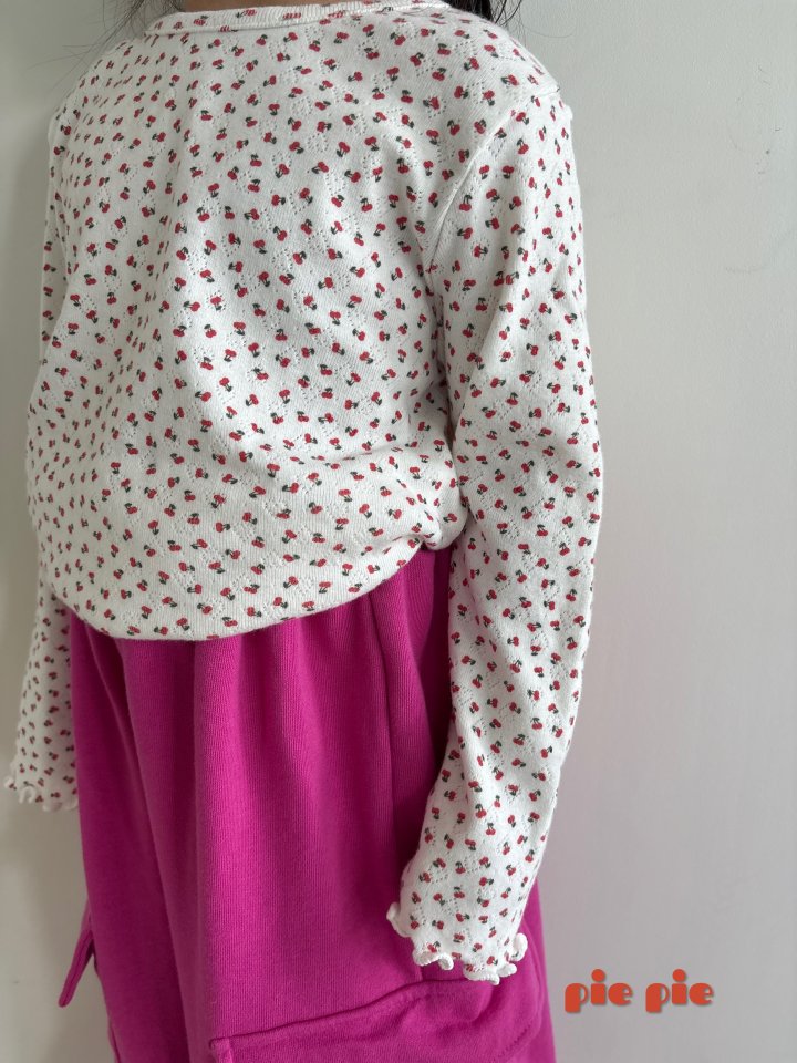 Pie - Korean Baby Fashion - #babyboutique - Berry Berry Eyelet Tee - 3
