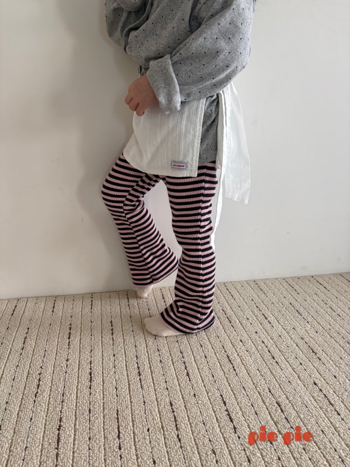 Pie - Korean Baby Fashion - #babyboutiqueclothing - Soda Pop Ribbed Bootcut Pants - 3