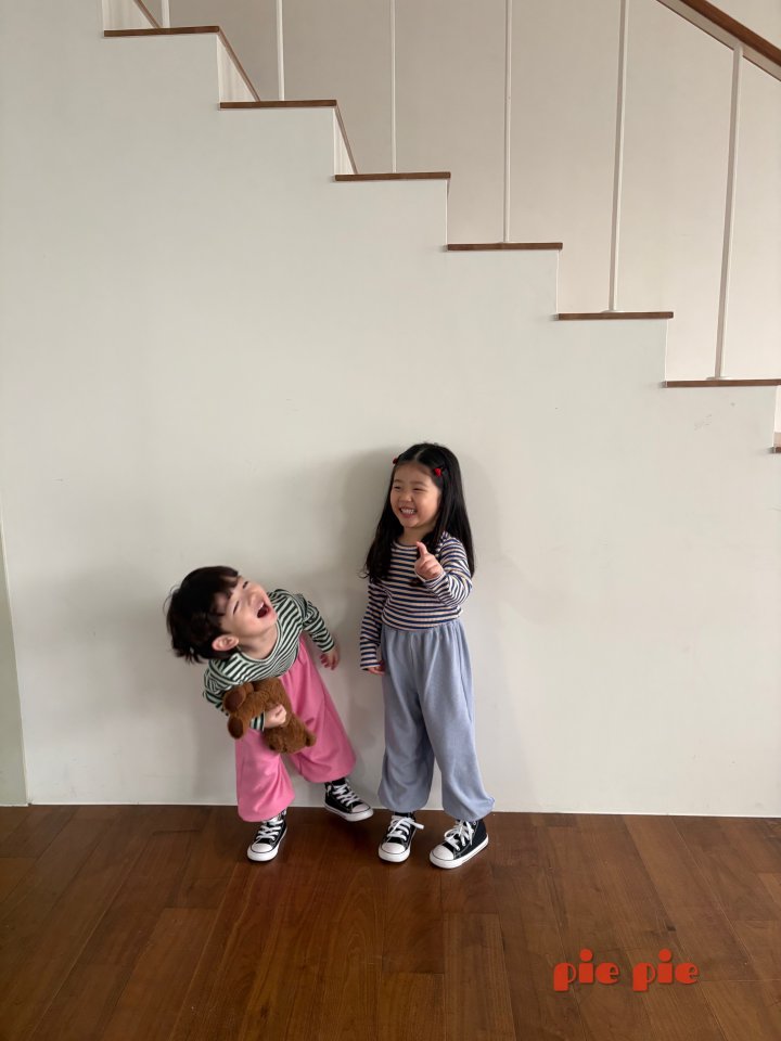 Pie - Korean Baby Fashion - #babyboutiqueclothing - Celery Stripe Tee - 10