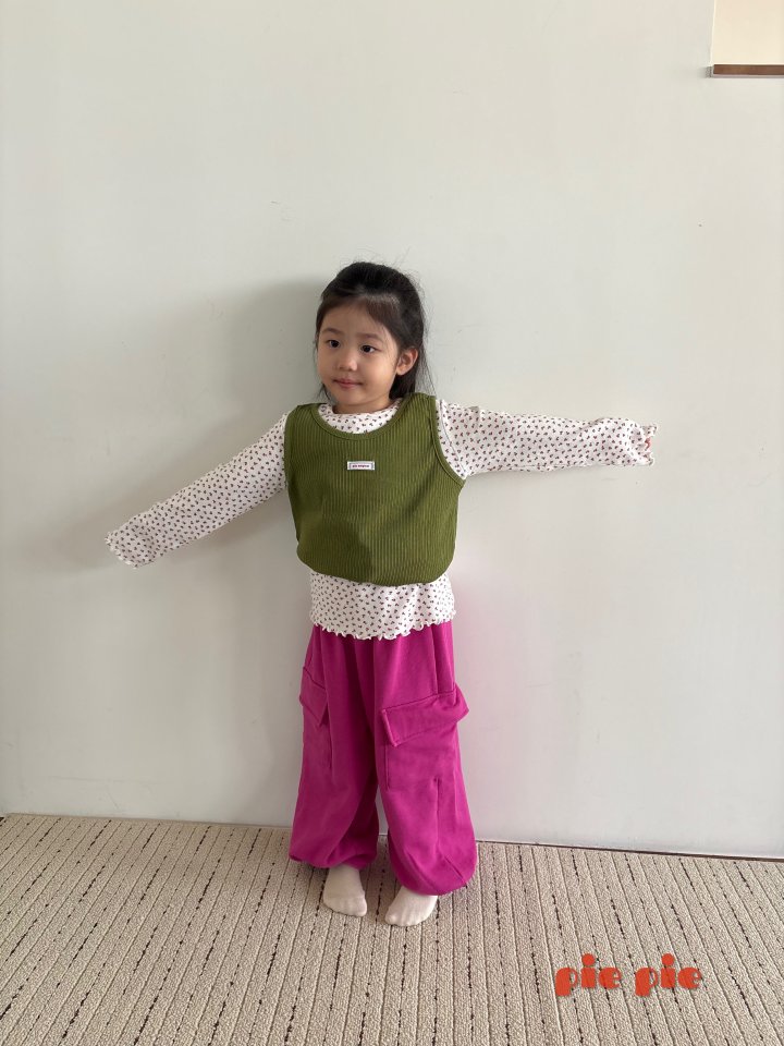 Pie - Korean Baby Fashion - #babyclothing - Berry Berry Eyelet Tee - 5