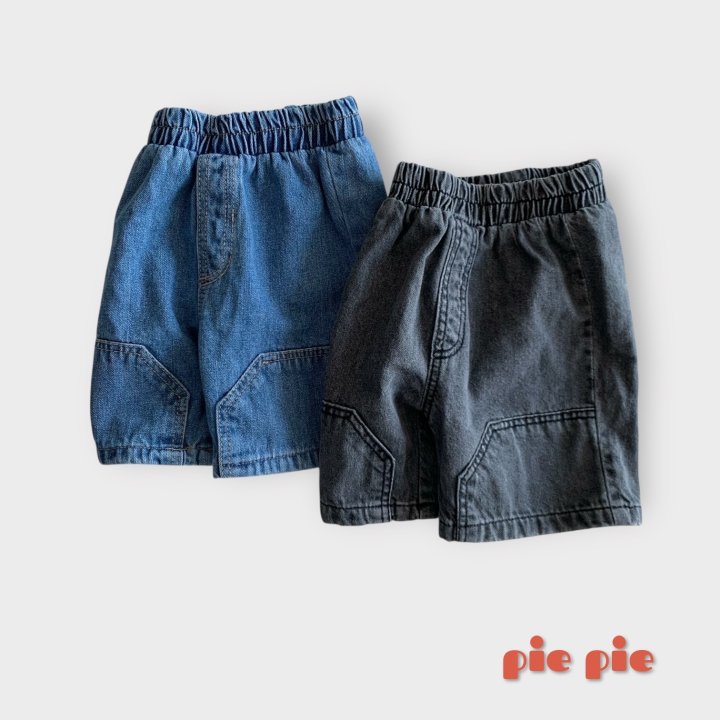 Pie - Korean Baby Fashion - #babyfever - Pocket Denim Shorts