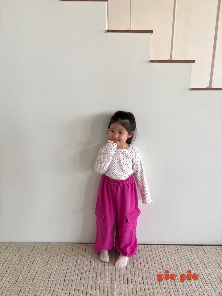 Pie - Korean Baby Fashion - #babyfever - Berry Berry Eyelet Tee - 7