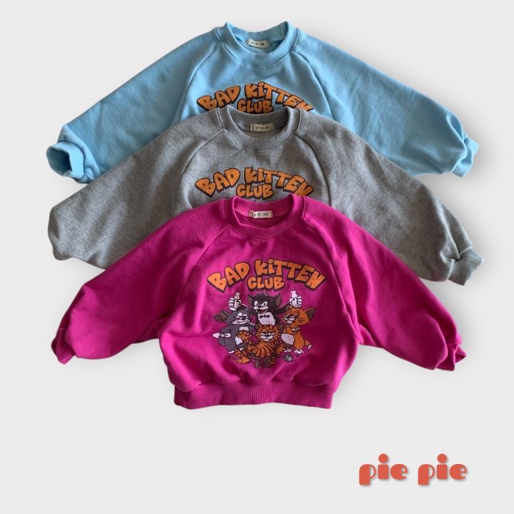 Pie - Korean Baby Fashion - #babygirlfashion - Kitten Sweatshirt