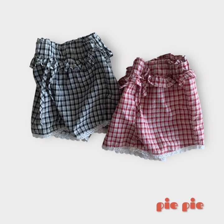 Pie - Korean Baby Fashion - #babylifestyle - Lily Check Shorts