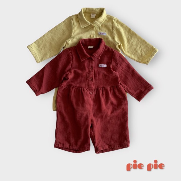 Pie - Korean Baby Fashion - #babylifestyle - Hotdog Jumpsuit