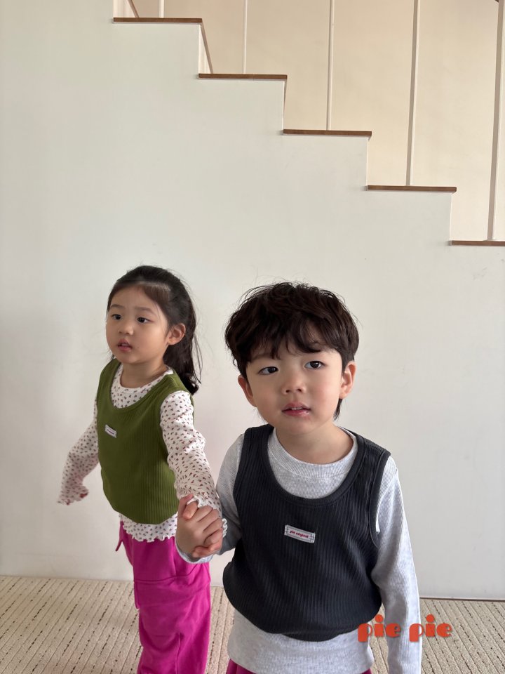 Pie - Korean Baby Fashion - #babyootd - Soft Sleeveless Top - 5