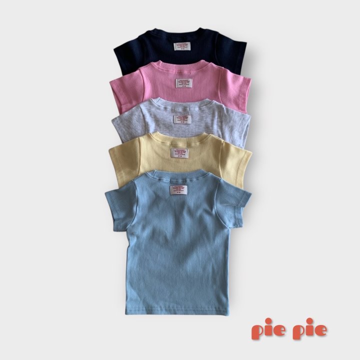 Pie - Korean Baby Fashion - #babyootd - 26 Mimi Ribbed Short Sleeve Tee