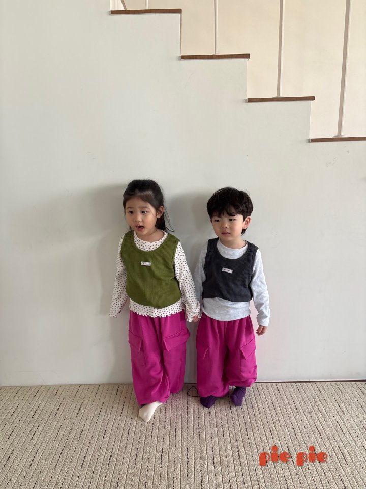 Pie - Korean Baby Fashion - #babyoutfit - Berry Berry Eyelet Tee - 12