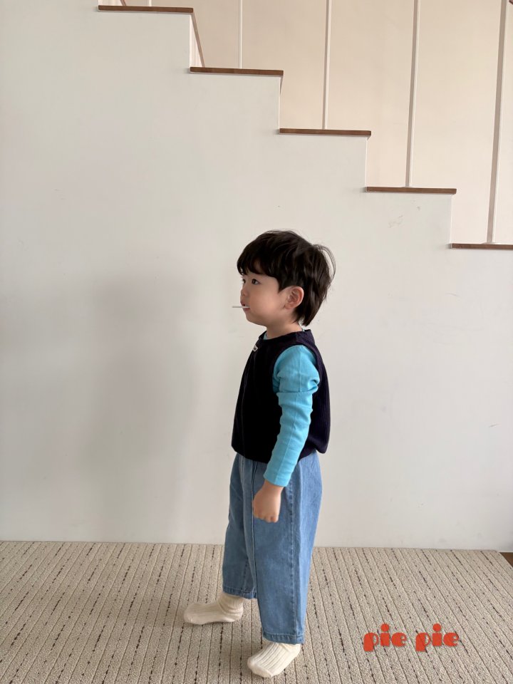 Pie - Korean Baby Fashion - #babyoutfit - Pin-Tuck Wide Pants - 4