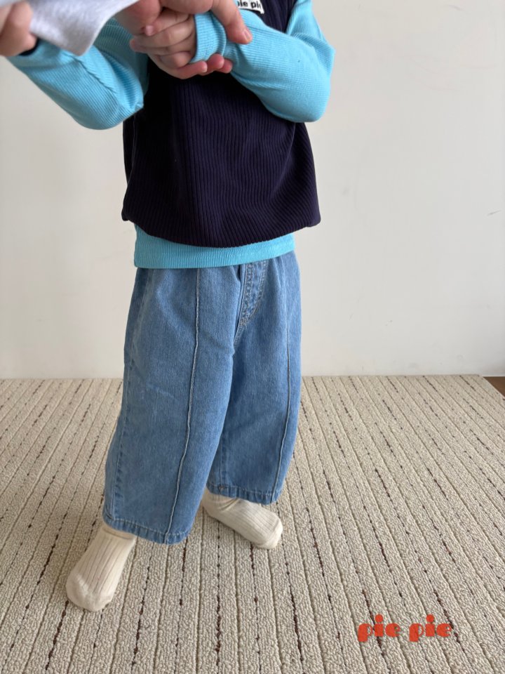 Pie - Korean Baby Fashion - #onlinebabyshop - Pin-Tuck Wide Pants - 6