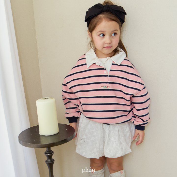 Plain - Korean Children Fashion - #Kfashion4kids - Plain Collar Sweatshirt - 3