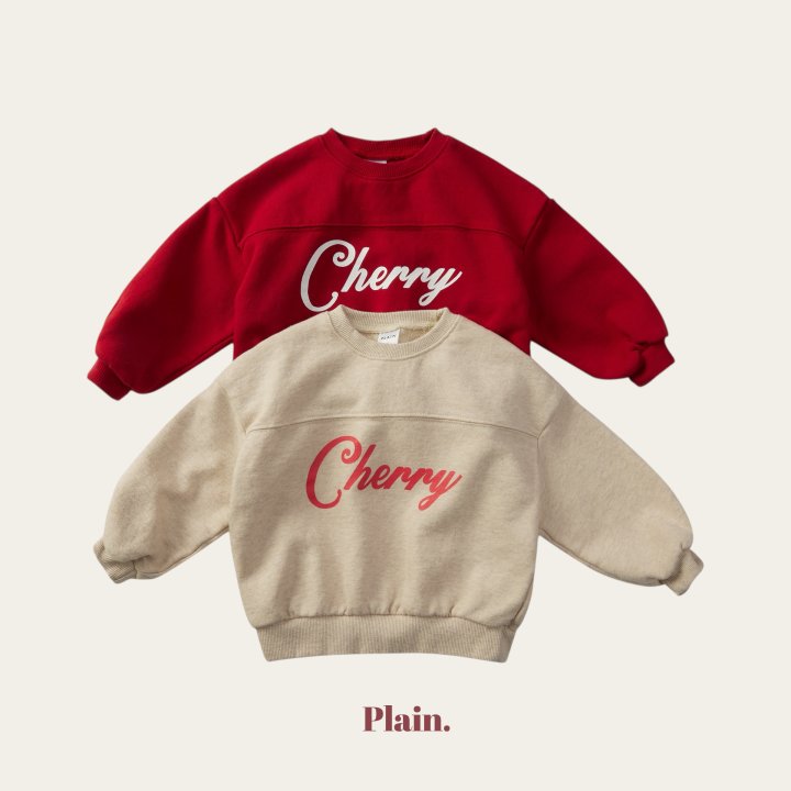 Plain - Korean Children Fashion - #Kfashion4kids - Cherry Sweatshirt