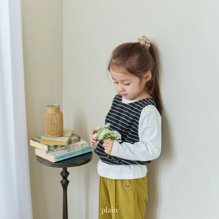 Plain - Korean Children Fashion - #Kfashion4kids - Heart Bootcut Pants - 8