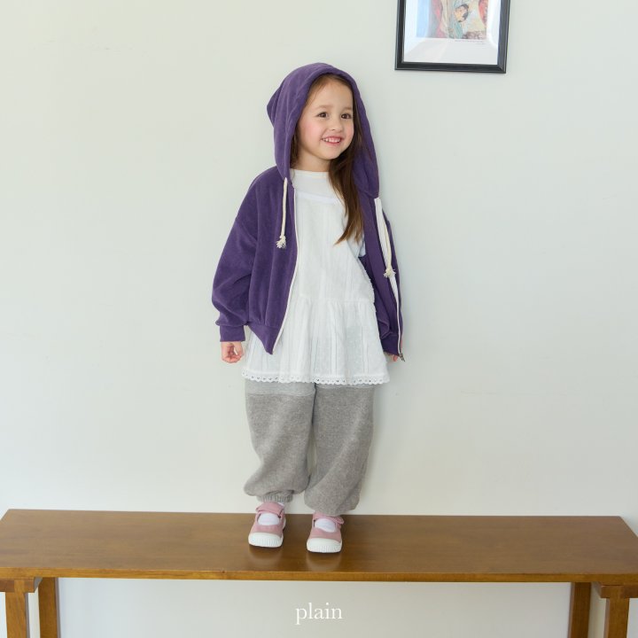 Plain - Korean Children Fashion - #childofig - Ordinary Hood Zip-Up - 8
