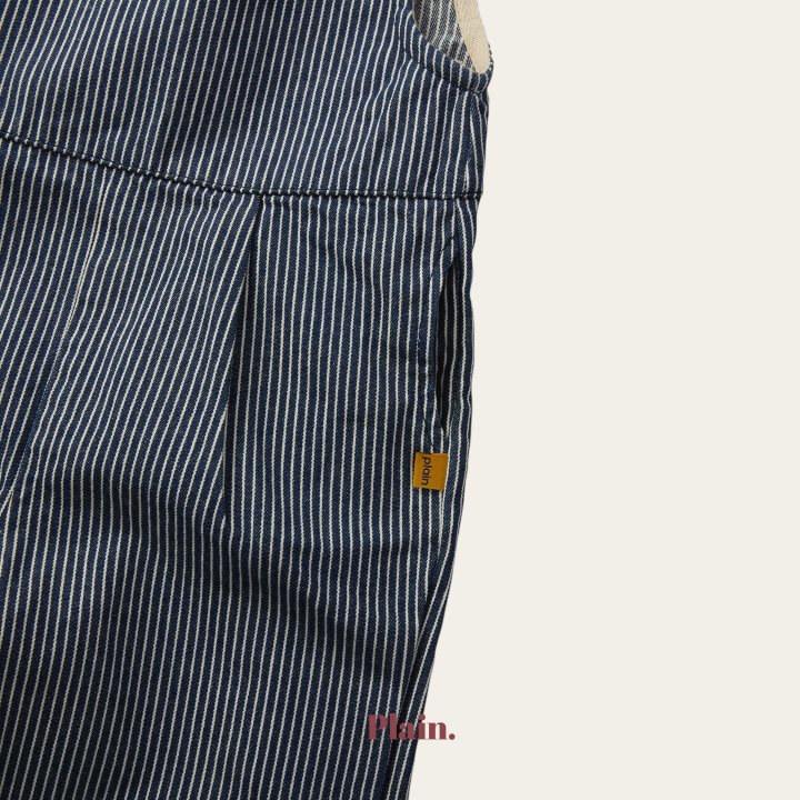 Plain - Korean Children Fashion - #childofig - Striped Jumpsuit - 10