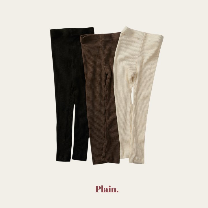 Plain - Korean Children Fashion - #childofig - Shirring Leggings