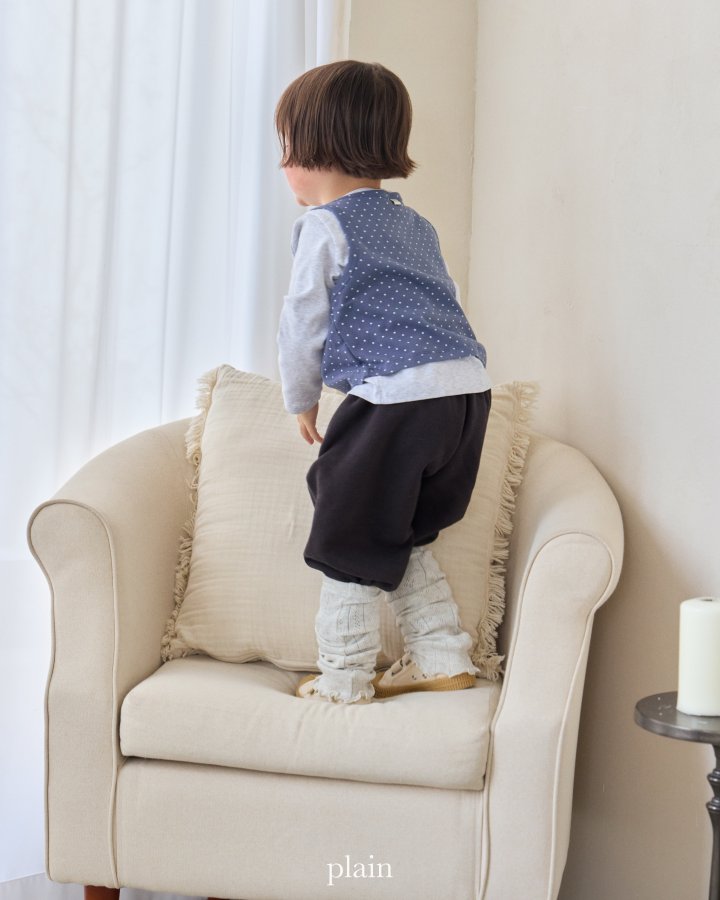 Plain - Korean Children Fashion - #childrensboutique - Dot Layered Tee (Tee+Sleeveless Set) - 3