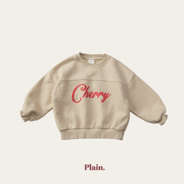 Plain - Korean Children Fashion - #childrensboutique - Cherry Sweatshirt - 10