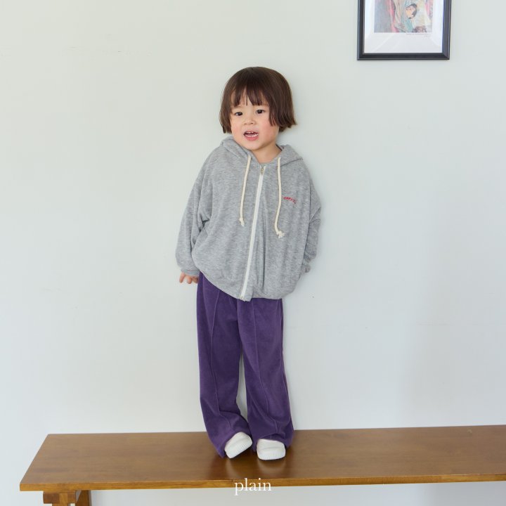 Plain - Korean Children Fashion - #childrensboutique - Ordinary Hood Zip-Up - 9