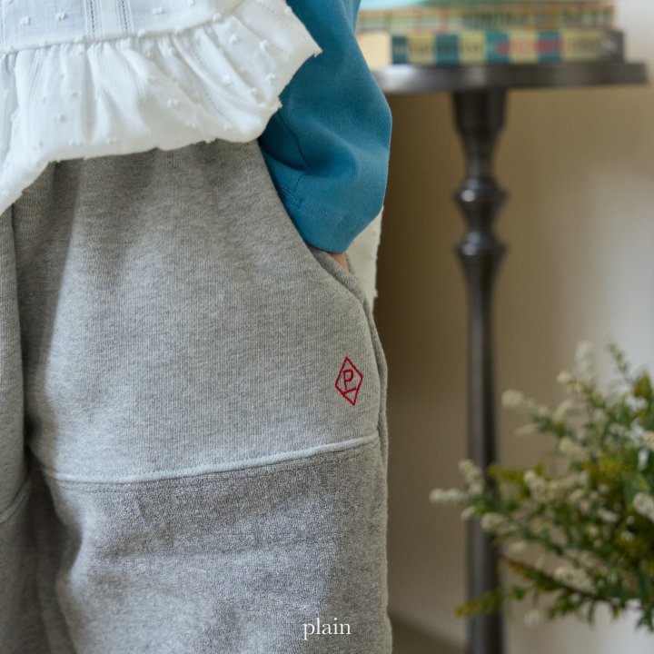 Plain - Korean Children Fashion - #childofig - Plain Half Half Jogger Pants - 4