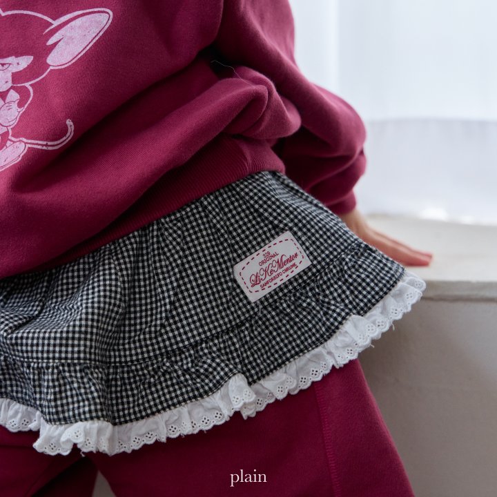 Plain - Korean Children Fashion - #childrensboutique - Check Apron - 2
