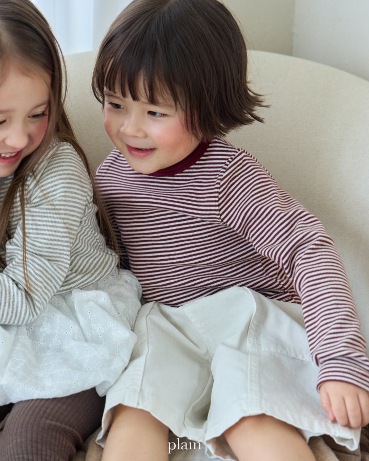 Plain - Korean Children Fashion - #designkidswear - Plain Slim Tee - 6