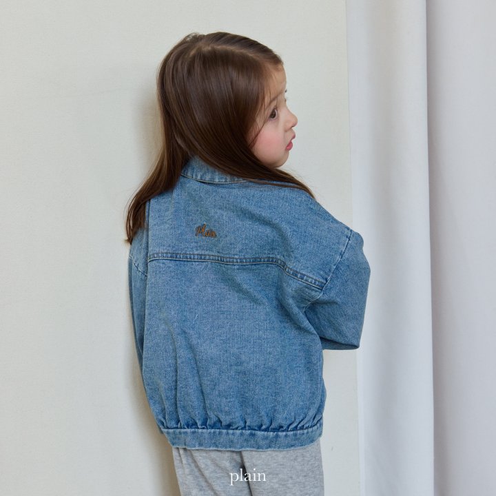 Plain - Korean Children Fashion - #designkidswear - Round Denim Jacket - 3