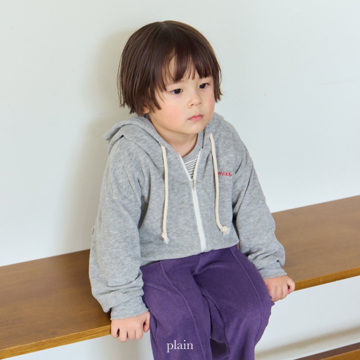 Plain - Korean Children Fashion - #designkidswear - Ordinary Hood Zip-Up - 10