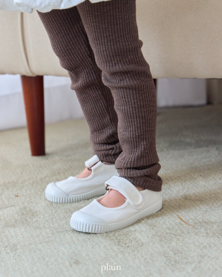 Plain - Korean Children Fashion - #childrensboutique - Shirring Leggings - 4