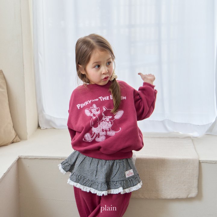 Plain - Korean Children Fashion - #designkidswear - Check Apron - 3