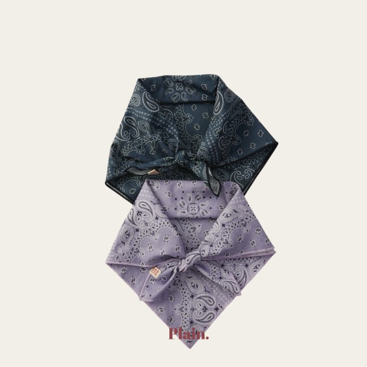 Plain - Korean Children Fashion - #designkidswear - Paisley Bandana - 2