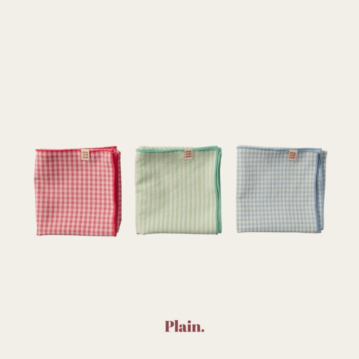 Plain - Korean Children Fashion - #designkidswear - Square Bandana
