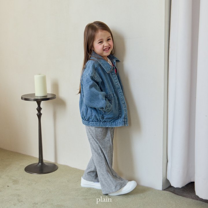 Plain - Korean Children Fashion - #designkidswear - Round Denim Jacket - 4