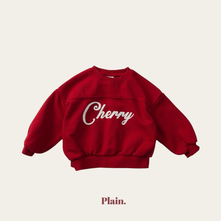 Plain - Korean Children Fashion - #discoveringself - Cherry Sweatshirt - 12